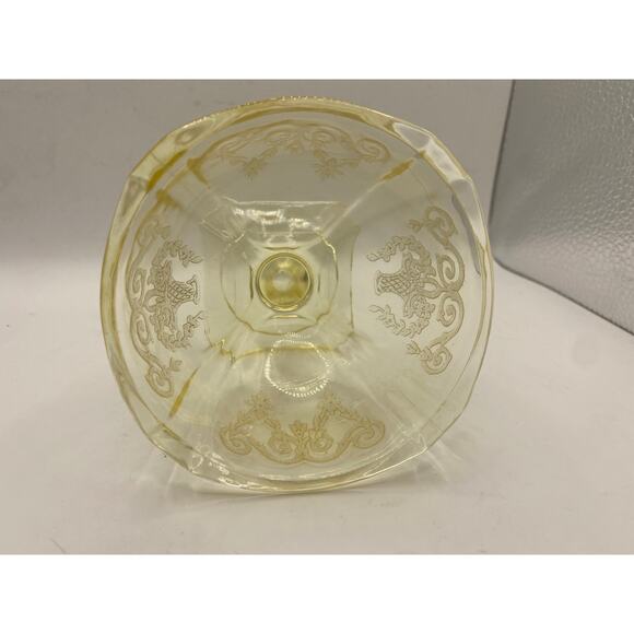 Vintage Yellow Depression Glass by Indiana Glass - Champagne Sherbet Bowl - Picture 4 of 6